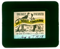 #189 TICKET TO TOMAHAWK glass slide '50 