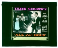#258 ALL FOR GOLD glass slide '10s Sedgwick 