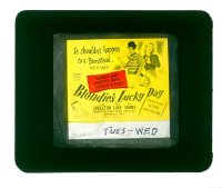 #383 BLONDIE'S LUCKY DAY glass slide '46 