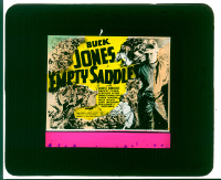 #090 EMPTY SADDLES glass slide '36 Buck Jones 