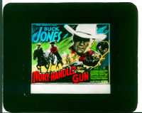 #098 IVORY-HANDLED GUN glass slide '35 Jones 