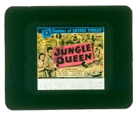 #372 JUNGLE QUEEN glass slide '45 serial 