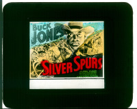 #108 SILVER SPURS glass slide '36 Buck Jones 