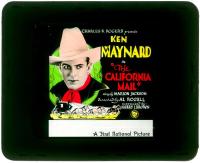 #2675 CALIFORNIA MAIL glass slide '29 Maynard 