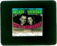 #2677 CITY FOR CONQUEST glass slide 40 Cagney 