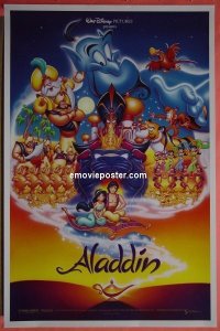 #2158 ALADDIN DS 1sh #1 '92 Disney 