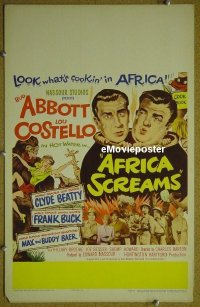 #3103 AFRICA SCREAMS WC '49 Abbott & Costello 