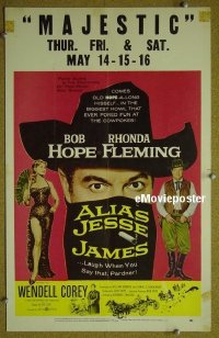 #3105 ALIAS JESSE JAMES WC '59 Bob Hope 