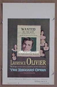 #279 BEGGAR'S OPERA WC '53 Laurence Olivier 