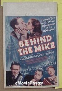 #078 BEHIND THE MIKE WC '37 early radio! 