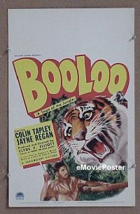 #288 BOOLOO WC '38 great tiger image! 