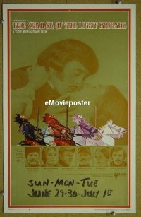 d028 CHARGE OF THE LIGHT BRIGADE window card movie poster '68 Howard