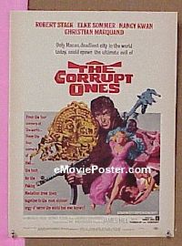 d039 CORRUPT ONES window card movie poster '67 orgy of evil!