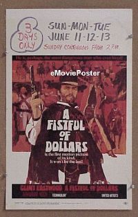 #317 FISTFUL OF DOLLARS WC '67 Clint Eastwood 