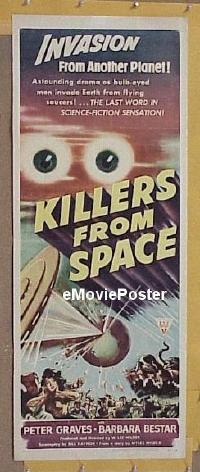 #2956 KILLERS FROM SPACE insert '54 Graves 