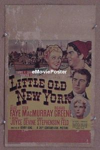 #359 LITTLE OLD NEW YORK WC '39 Alice Faye 