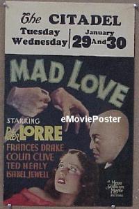 #001a MAD LOVE WC '35 Peter Lorre 