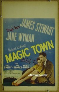 #3257 MAGIC TOWN WC '47 James Stewart, Wyman 