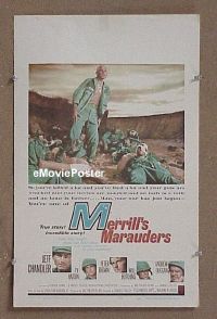 #373 MERRILL'S MARAUDERS WC '62 Sam Fuller 