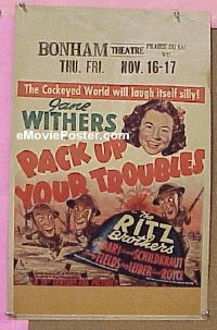 #4892 PACK UP YOUR TROUBLES WC '39 L & H
