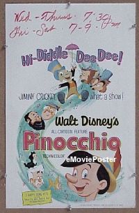 #404 PINOCCHIO WC R62 Walt Disney classic 