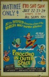 #405 PINOCCHIO IN OUTER SPACE WC '65 cartoon 