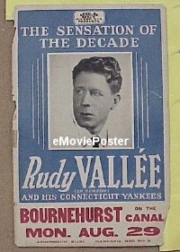 #033 RUDY VALLEE stage show WC '29 