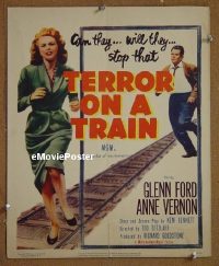 #408 TERROR ON A TRAIN WC '53 Glenn Ford 