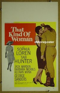 #3351 THAT KIND OF WOMAN WC '59 Loren, Hunter 