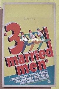 #066 3 MARRIED MEN WC '36 Karns, Frawley 