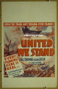#3365 UNITED WE STAND WC '42 documentary 