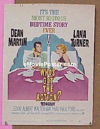 #3378 WHO'S GOT THE ACTION WC '62 Lana Turner 