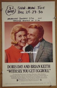 #427 WITH 6 YOU GET EGGROLL WC '68 Doris Day 