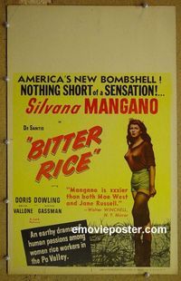 #4757 BITTER RICE WC '48 Silvana Mangano