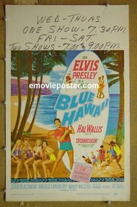 #4758 BLUE HAWAII WC '61 Elvis Presley