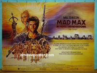 #5057 MAD MAX BEYOND THUNDERDOME British quad movie poster '85