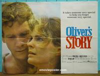 #5063 OLIVER'S STORY British quad movie poster '78 O'Neal