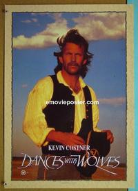 #6019 DANCES WITH WOLVES Eng special movie poster '90