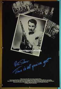 #6060 ARTIE SHAW TIME IS ALL YOU'VE GOT special movie poster