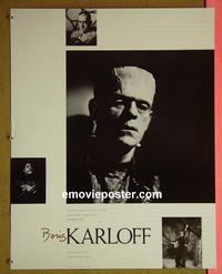 #6047 BORIS KARLOFF movie poster '88 festival!