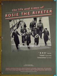#6034 LIFE & TIMES OF ROSIE THE RIVETER special movie poster '80