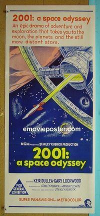 #7081 2001 A SPACE ODYSSEY Australian daybill movie poster '68