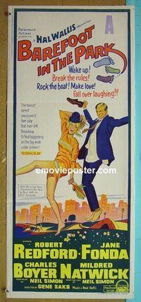 #7155 BAREFOOT IN THE PARK Australian daybill movie poster '67