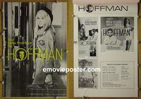 #A381 HOFFMAN English pressbook '70 UK comedy