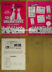 #A007 101 DALMATIANS pressbook '61 Walt Disney