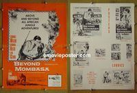 #A102 BEYOND MOMBASA pressbook '57 Cornel Wilde