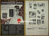 #A125 BLOOD & ROSES pressbook #1 '61 bloody cover!