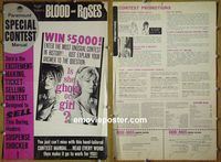 #A126 BLOOD & ROSES pressbook #2 '61 Roger Vadim