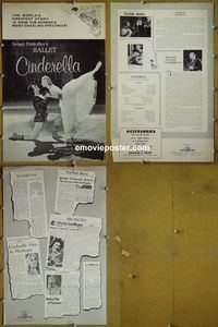 #A173 CINDERELLA pressbook '60 fairy tale!