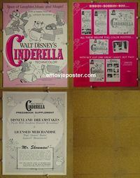 #A172 CINDERELLA pressbook R65 Walt Disney